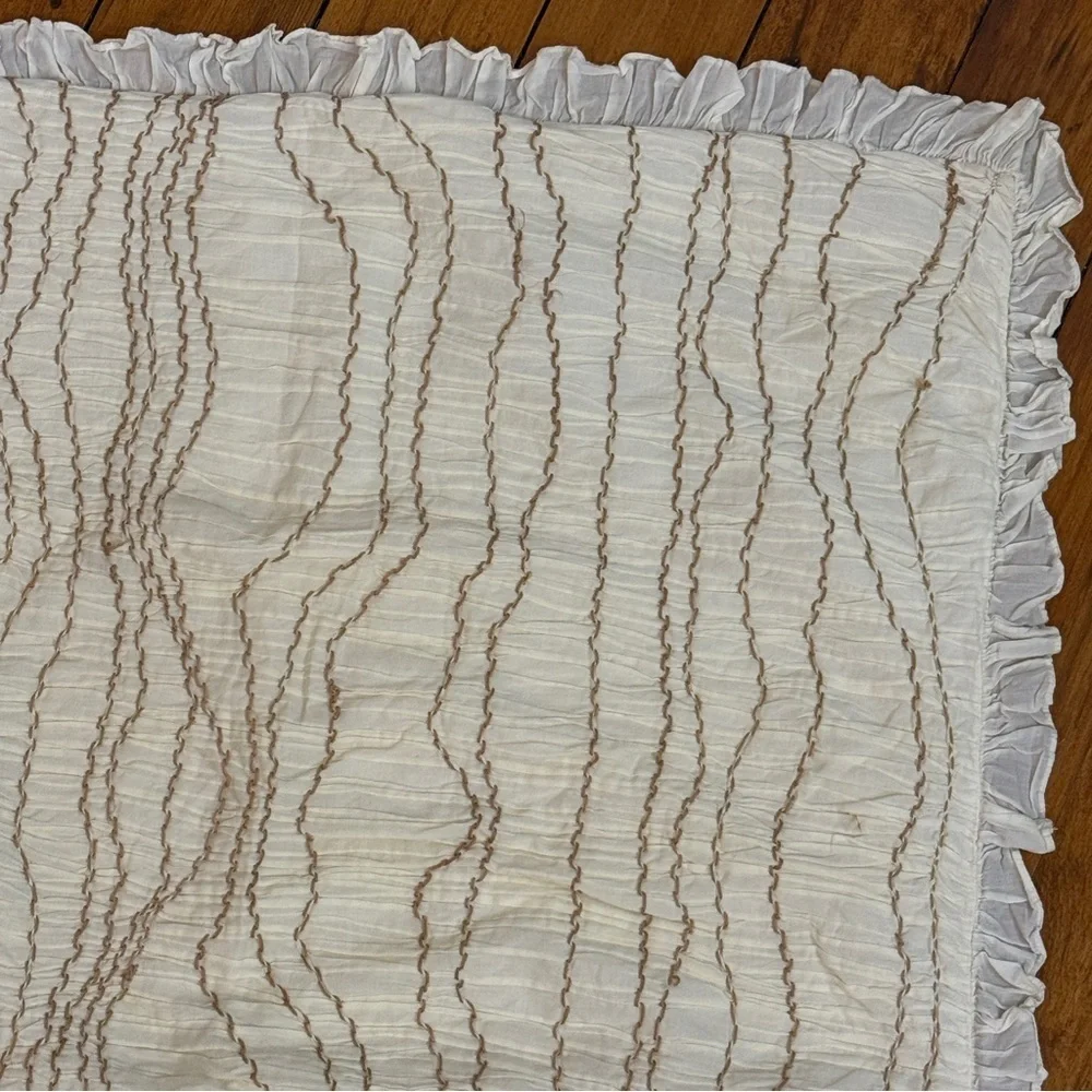 Pottery Barn Smocked Ruffled Euro Sham